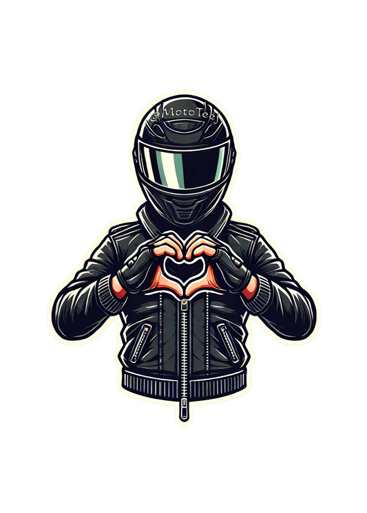 Moto Heart You Sticker